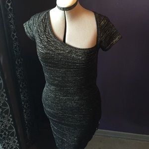 Black glitz club dress