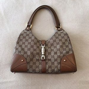 Gucci Jackie Hobo With Gold Accents