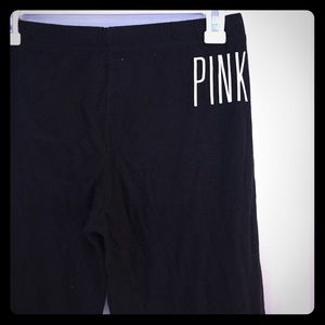 Black sleep pants with tie dye drawstrings