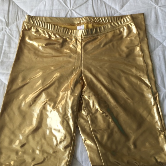Metallic Gold Leggings