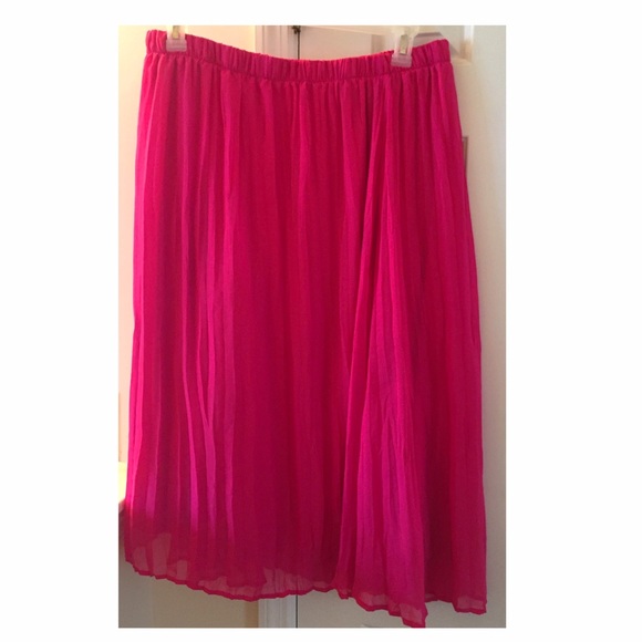 (George) Neon Pink Ruffled Skirt