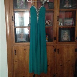 Turquoise prom dress