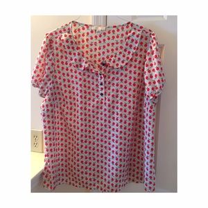 Candy Apple Red Top (3 button )
