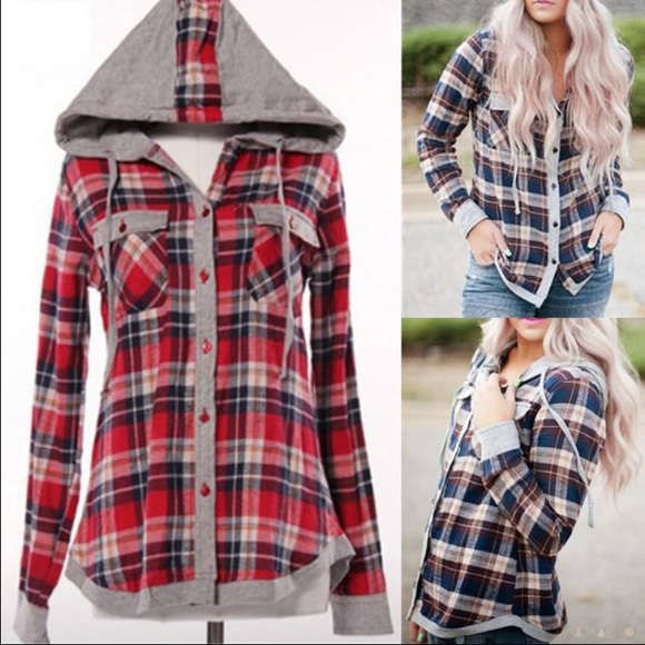 ISO!!!! Button down Flannel with hoodie