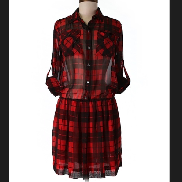 NWOT Q Mack buffalo pattern dress, size medium.