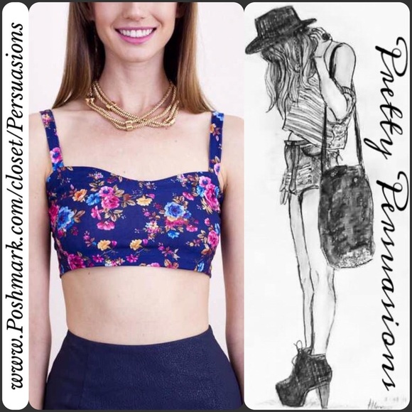 SALE‼️ NWT Strappy Caged Back Floral Bralette - Picture 2 of 3