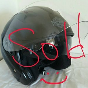 Harley Davidson 3/4 Helmet with Shield & Sunvisor