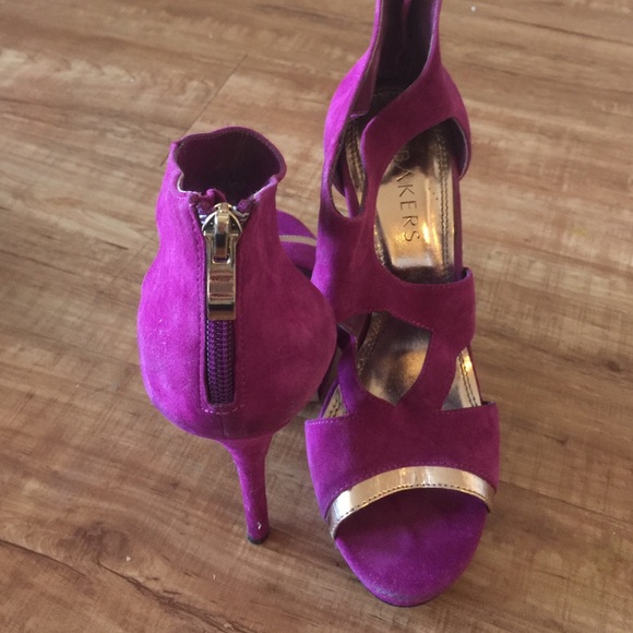 Bakers purple/gold heels - Picture 4 of 4