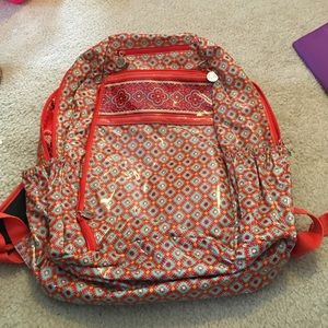 Vera Bradley Frill Paprika Backpack