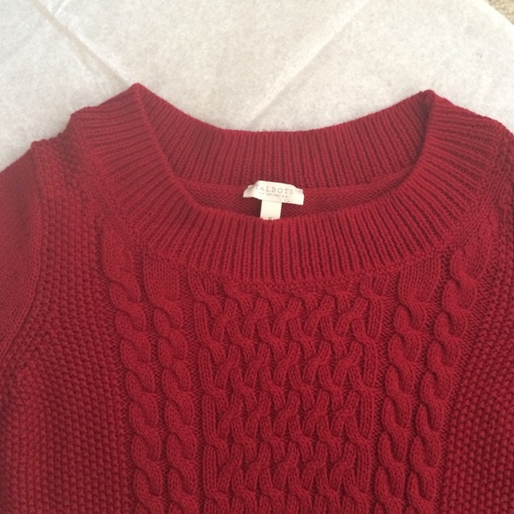 Talbots red pullover!! - Picture 2 of 4