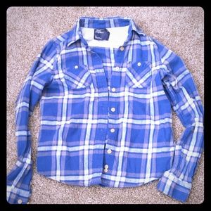 American eagle outfitters plaid flannel shirt