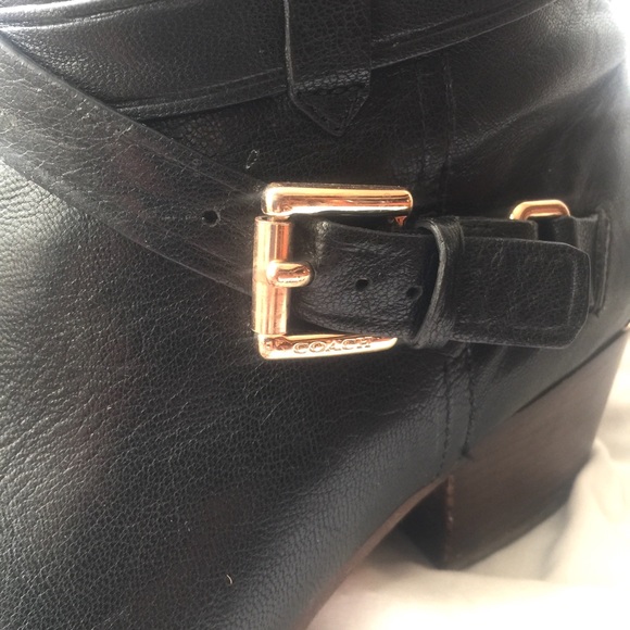 SOLD Coach Page Pauline Leather Ankle Boots Sz. 9 - Picture 2 of 4