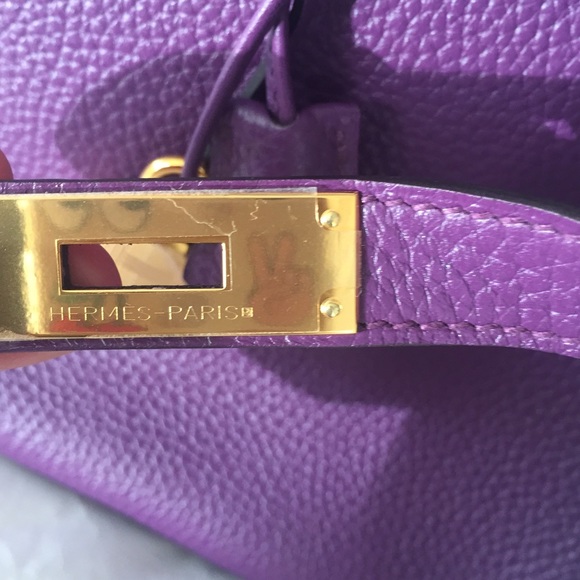 Authentic 35 Hermes Birkin in Ultra Violet - Picture 4 of 4