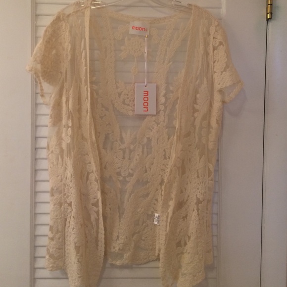 Lace layer jacket/cover up