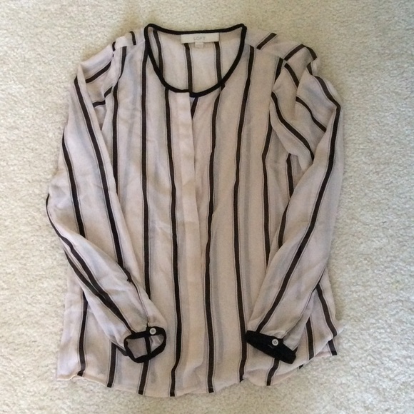 Loft button down blouse, size xxs