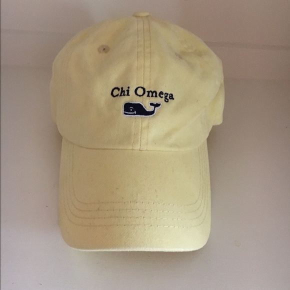 Vineyard Vines Accessories - Vineyard Vines Chi Omega yellow hat