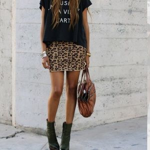 Cheetah Mini Skirt