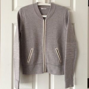 Wool bomber jacket/sweater
