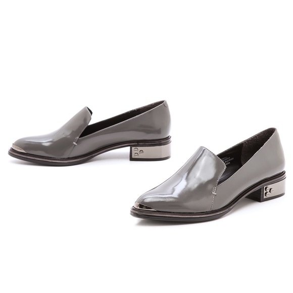 Boutique 9 Grey loafer with metal detail