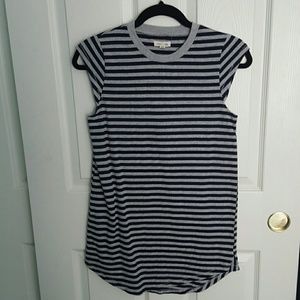 Striped muscle tank top