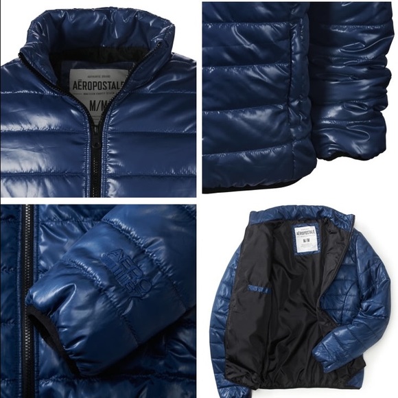 Aeropostale Jackets & Blazers - Navy Blue Aeropostale Puffy Winter Coat