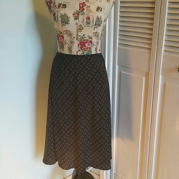 Vintage Dresses & Skirts - Vintage Norton McNaughton Brown Floral Maxi Skirt