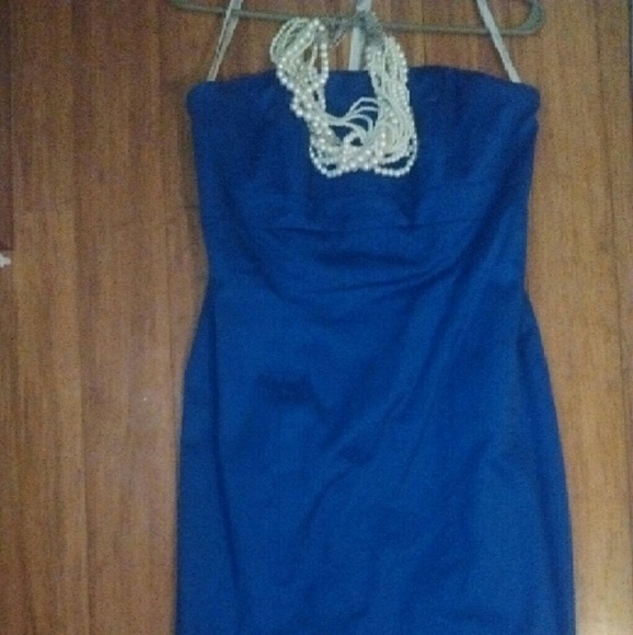 Davids Bridal Royal Blue Dress