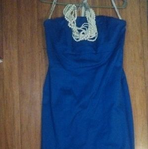 Davids Bridal Royal Blue Dress
