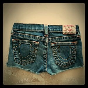 True Religion Brand Jean Shorts XXS 14 Stella