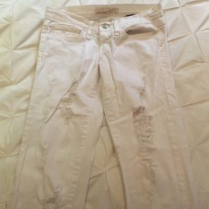 Flying Monkey white distressed jeans