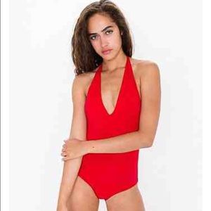 Cotton Spandex Jersey Halter Leotard