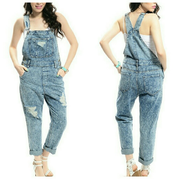 jean overall jumpsuit