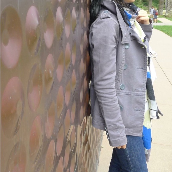 H&M military double breasted jacket Sz 4