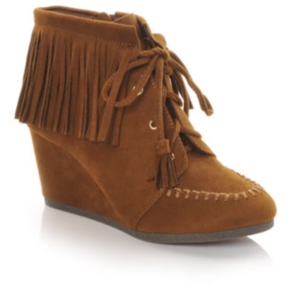 « Moccasin Wedge Ankle Bootie »