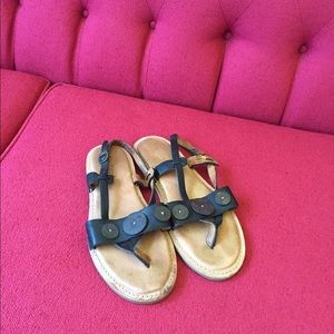 Kickers Black Sandals Size 10 US/40 UK