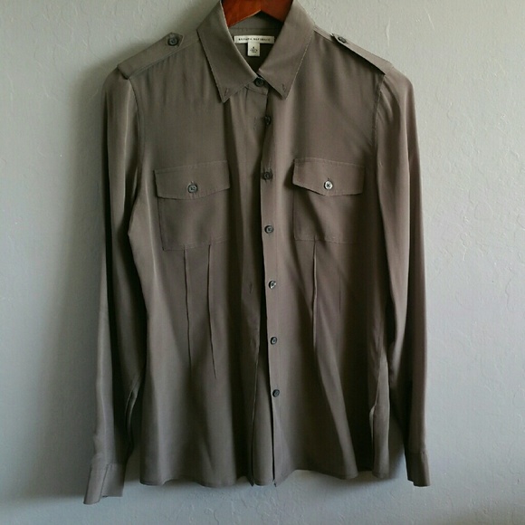 Banana Republic Tops - 100% Silk Taupe Blouse