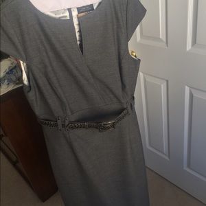 Tahari A-Line belted dress