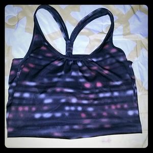 Gray and pink tank