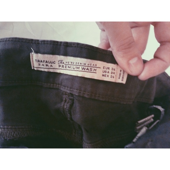 Zara olive skinnies