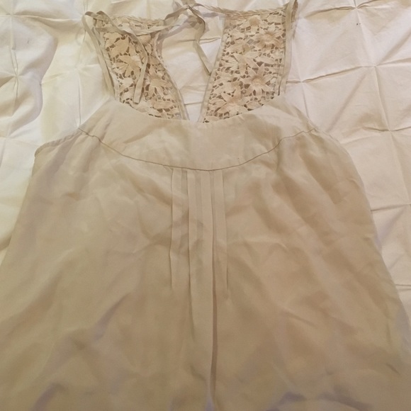Banana Republic tank top with crochet