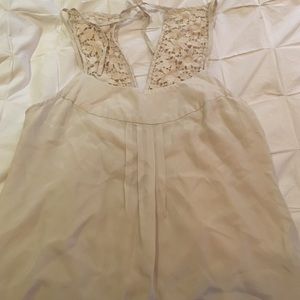 Banana Republic tank top with crochet