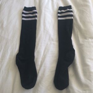 Striped knee high socks