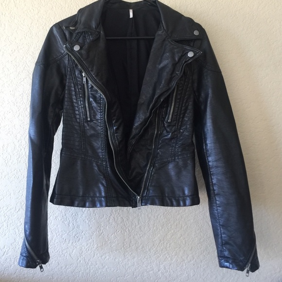 Free People Jackets & Blazers - FREE PEOPLE - leather jacket.