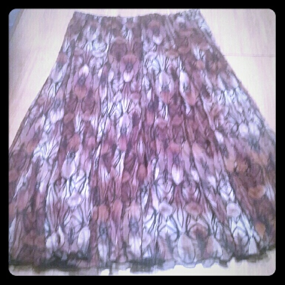 Cute long brown skirt