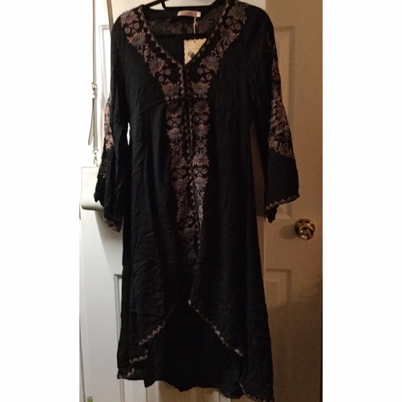 Boho babe dress in black - Picture 2 of 2