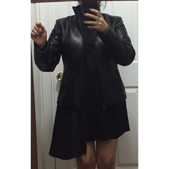 CLOSING❗️Wilsons Black Leather Jacket - Picture 3 of 4