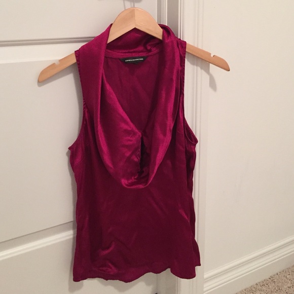 Express purple satin blouse
