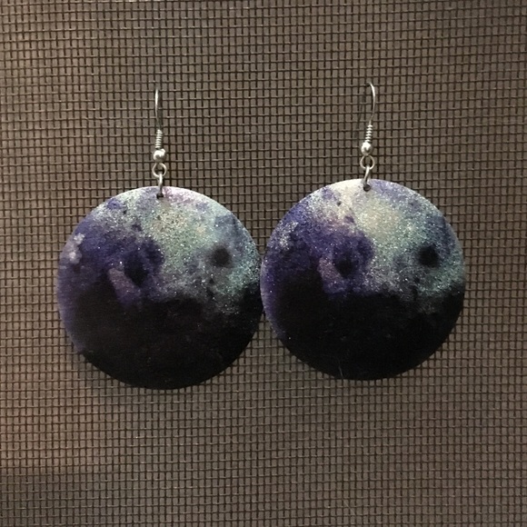 Galaxy earrings ☄✨🌚