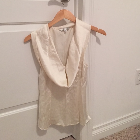 Express white sleeveless blouse