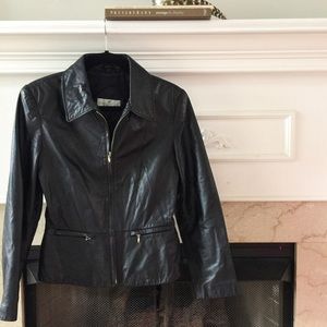 Sleek Leather Jacket.